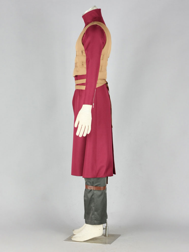 Naruto V6 Shippuden Gaara Red Cosplay Costume