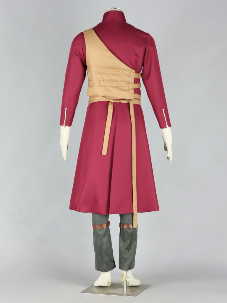 Naruto V6 Shippuden Gaara Red Cosplay Costume