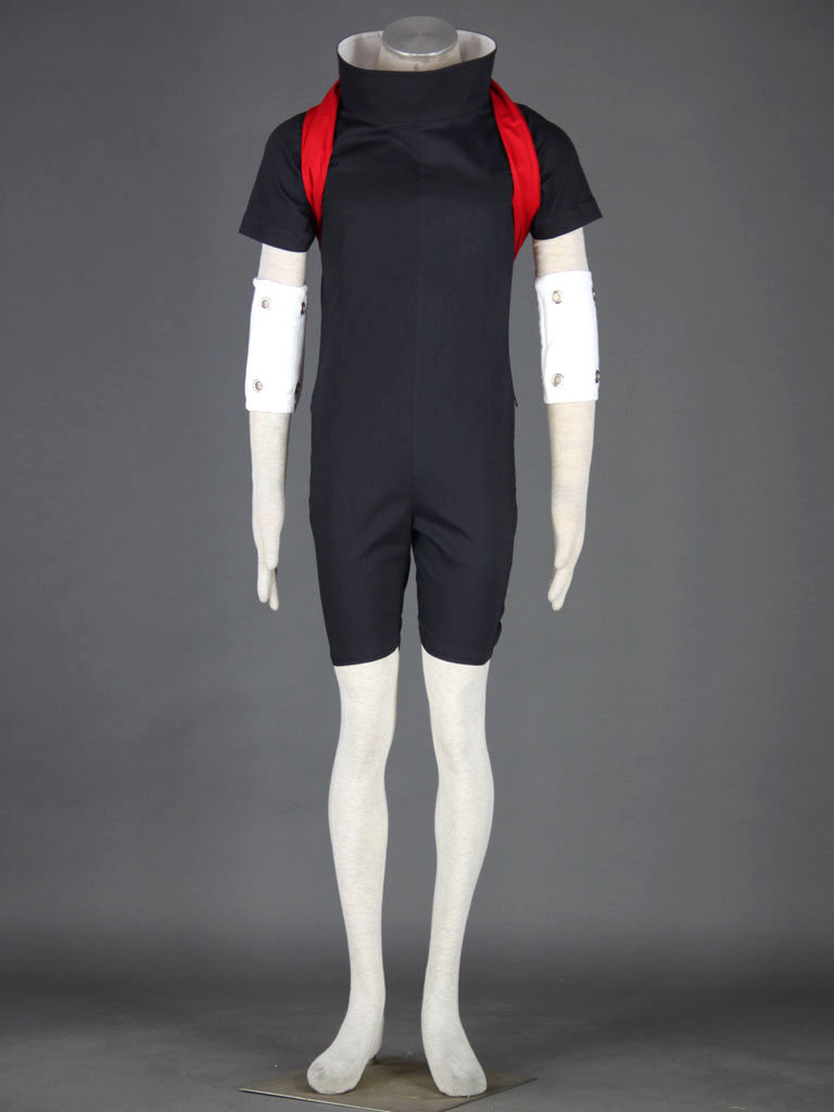 Naruto Uchiha Sasuke Black Ninja Cosplay Costume V2