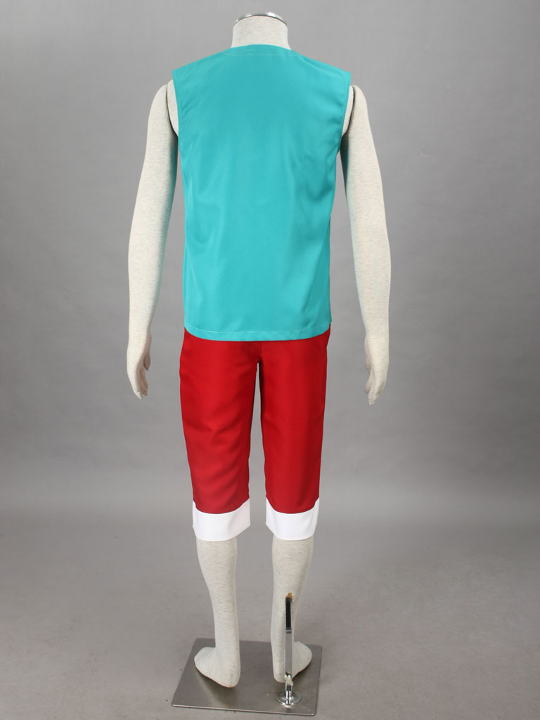 One Piece Monkey·D·Luffy Green Cosplay Costume