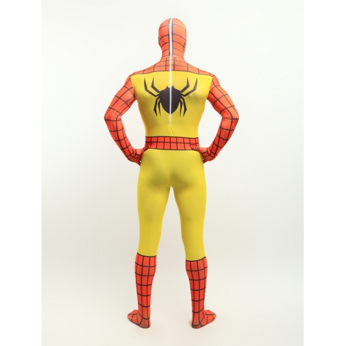 Orange And Yellow Spiderman Halloween Costume