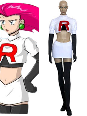 Pocket Monster Team Rocket Jesse Cosplay Costume