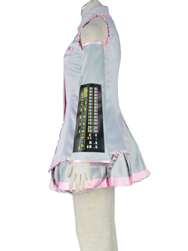 Vocaloid Silver Sakura Hatsune Miku 桜ミク Cosplay Costume