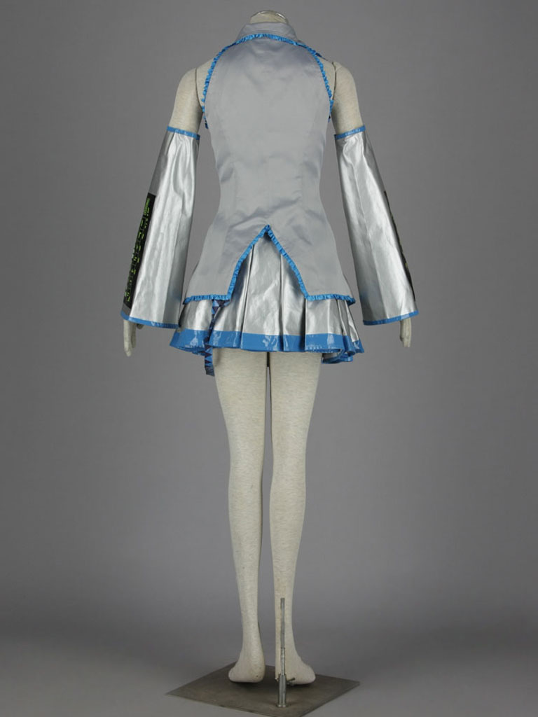 Vocaloid Snow Miku Cosplay Costume 雪ミク