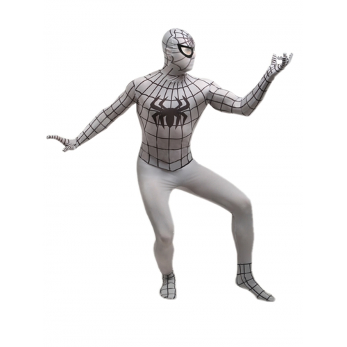 White Spandex Spiderman Halloween Costume - $44.99 : Halloween ...