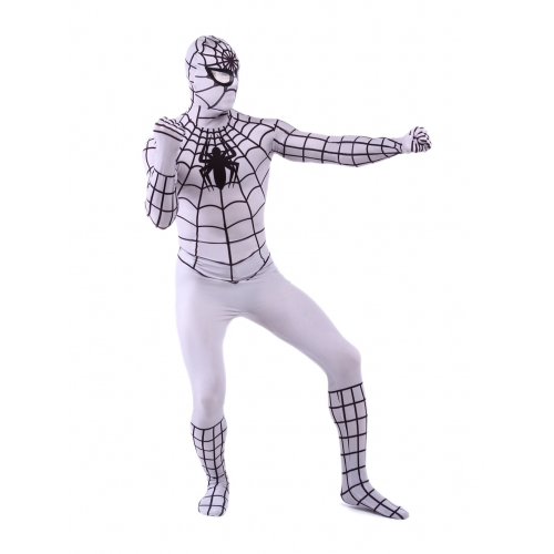 White Spandex Suits Spiderman Costume