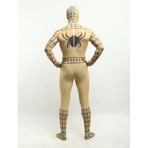 Yellow Lycra Spiderman Halloween Costume