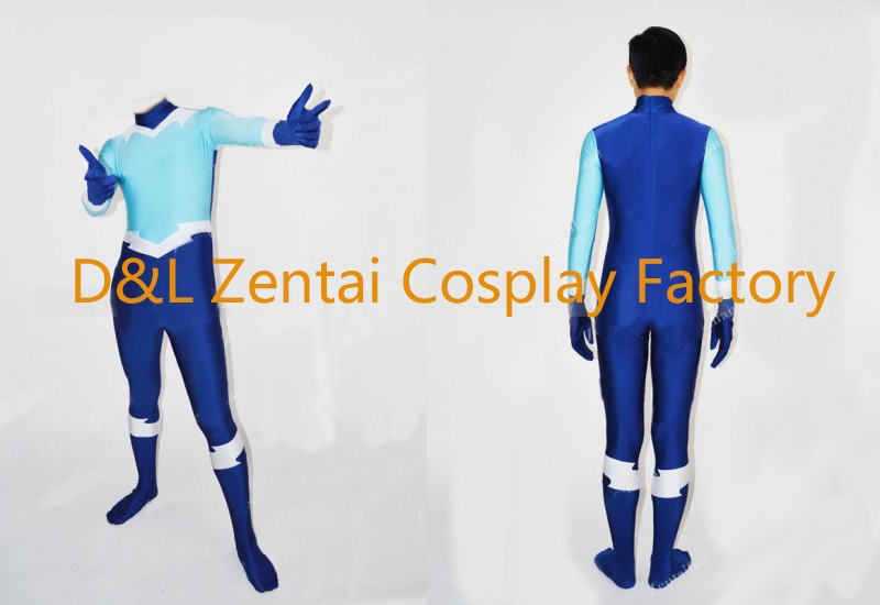 Blue Lycra Teen Titans Aqualad Superhero Costumes