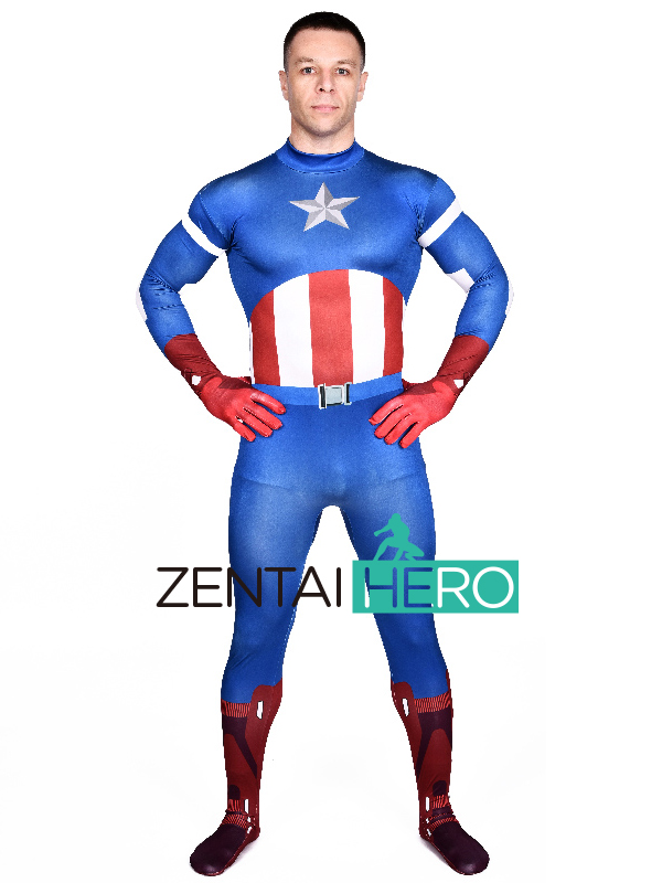 Marvel Comics Captain America Printing Superhero Costume