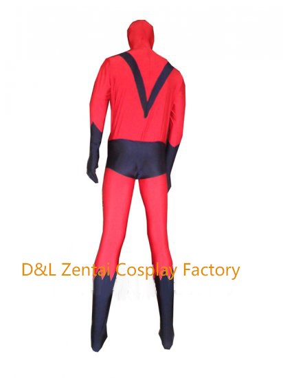 Giant-Man Red & Navy Spandex Zentai Superhero Costume