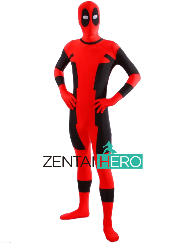 Marvel Comics Red And Black Deadpool Costume