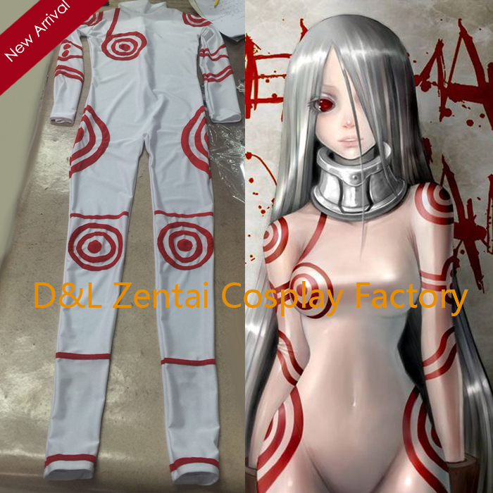 Shiro of Deadman Wonderland White Spandex Superhero Costume