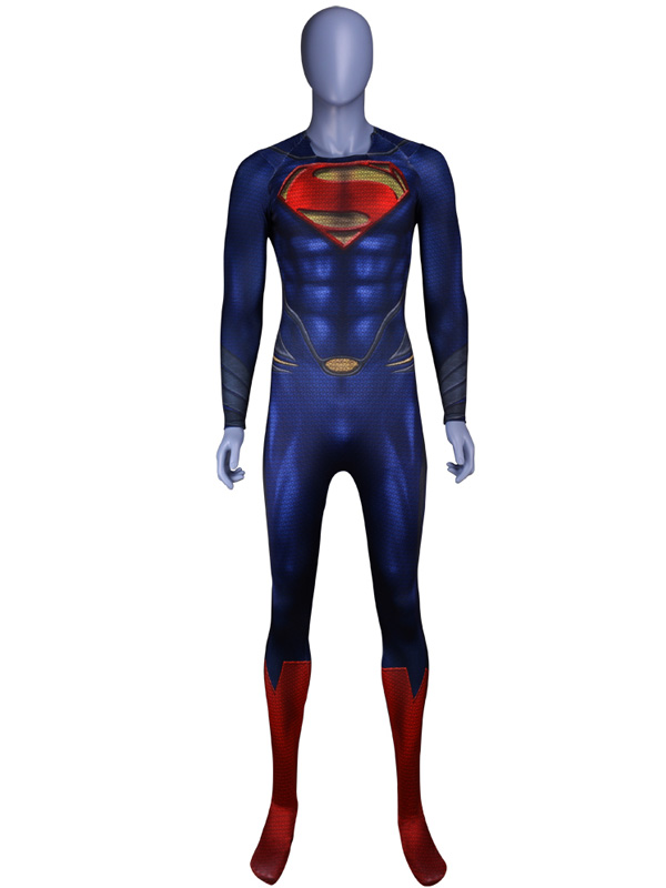 3D Printed Man of Steel Superman Cosplay Costume With Cape