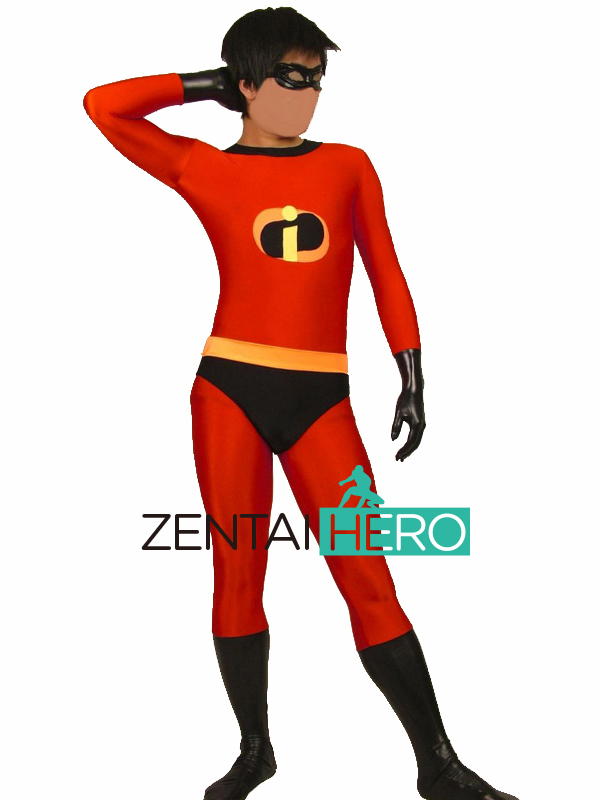 Red And Black Mr Incredible Spandex Superhero Costumes