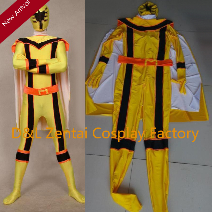 Yellow Mahou Sentai Magiranger Superhero Power Ranger Costume