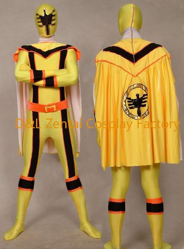 Yellow Mahou Sentai Magiranger Superhero Power Ranger Costume