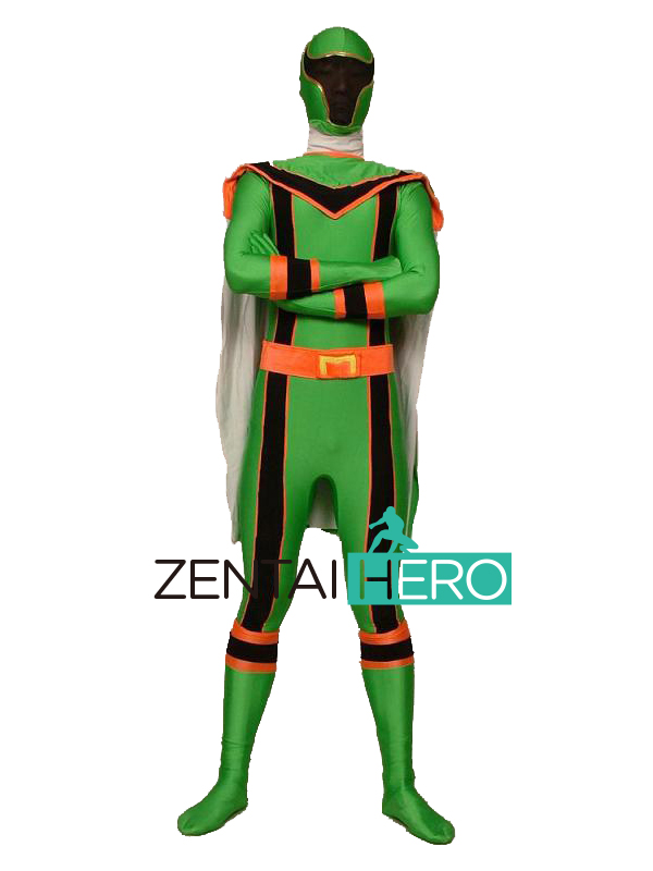 Green Magiranger Power Ranger Spandex Superhero Costume