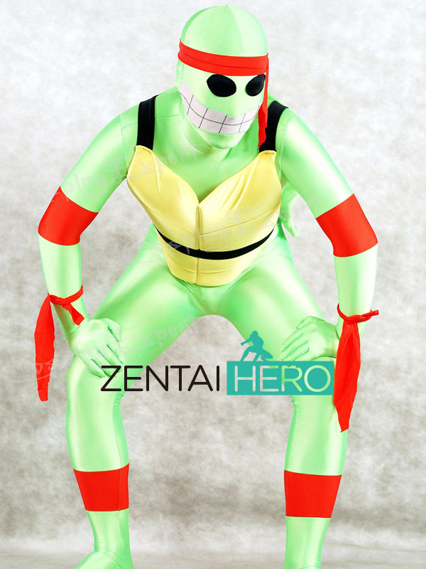 Green Teenage Mutant Ninja Turtles Lycra Superherhero Costume