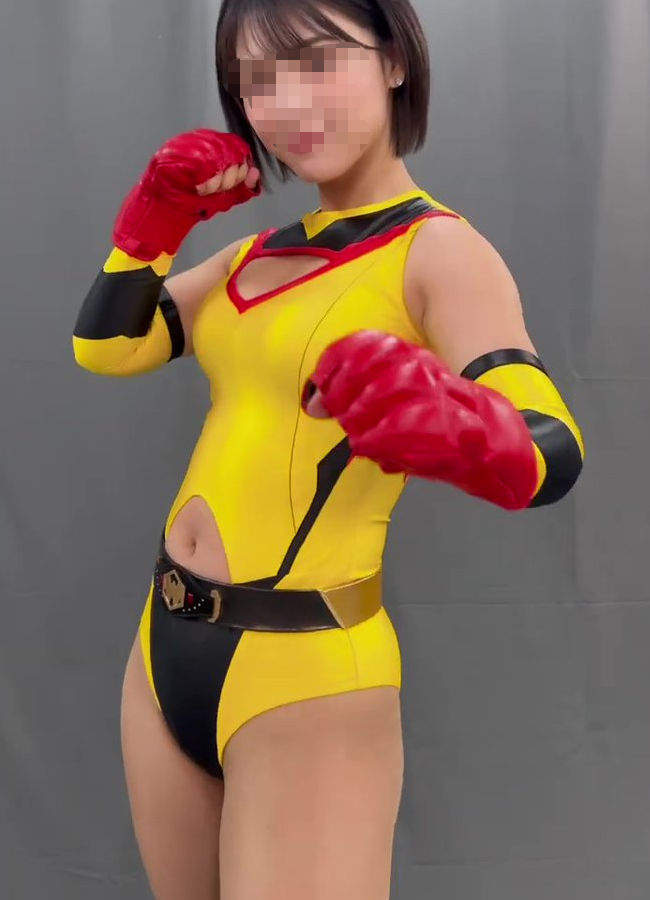 Sexy Heroine Gold Spandex Solar Warrior Cosplay Costume
