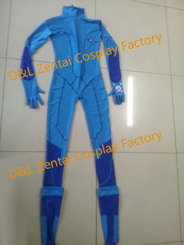 Blue Samus Zero Suit Spandex Superhero Costumes
