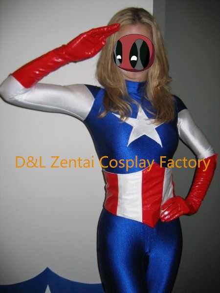 Lady Captain America Female Superhero Costume