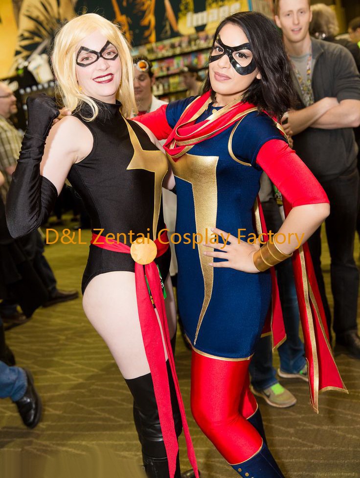 Ms. Marvel Kamala Khan Superhero Costumes Halloween Party