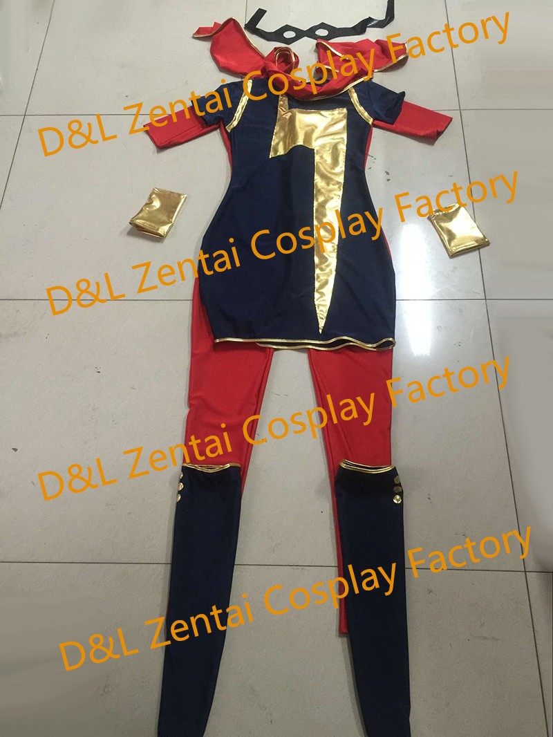 Ms. Marvel Kamala Khan Superhero Costumes Halloween Party