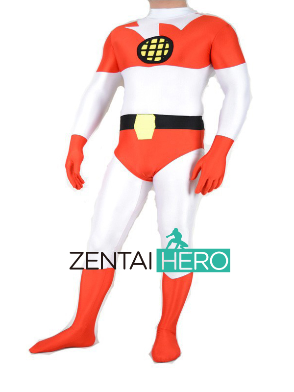 Superhero Captain Bodysuit Zentai Lycra Costume for Halloween