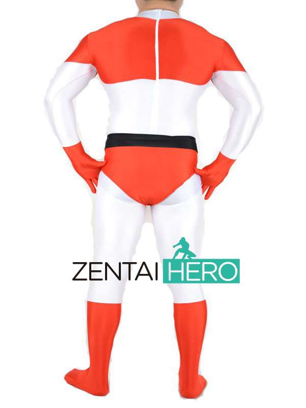 Superhero Captain Bodysuit Zentai Lycra Costume for Halloween