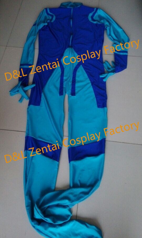 Lady Blue Zero Mission Samus Aran Lycra Superhero Costume