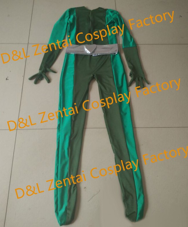 Totally Spies Sam Green&Army Green Lycra Superhero Costume