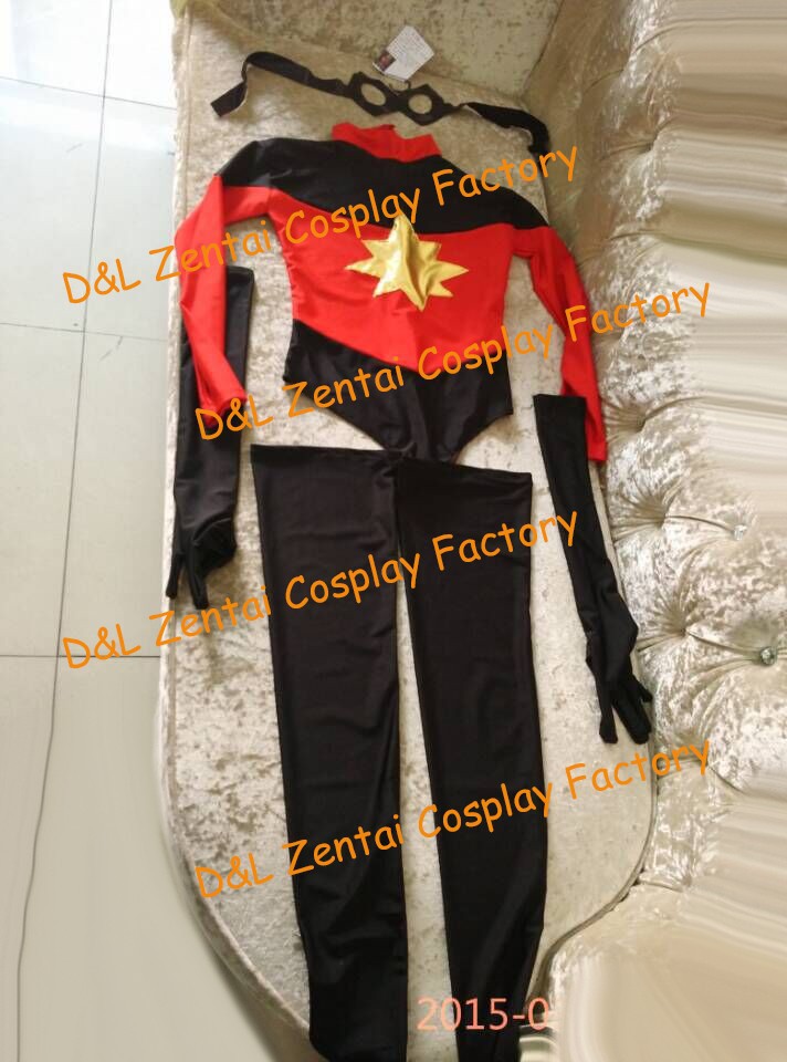 Ms Marvel Dark Avenger Superhero Zentai Catsuit