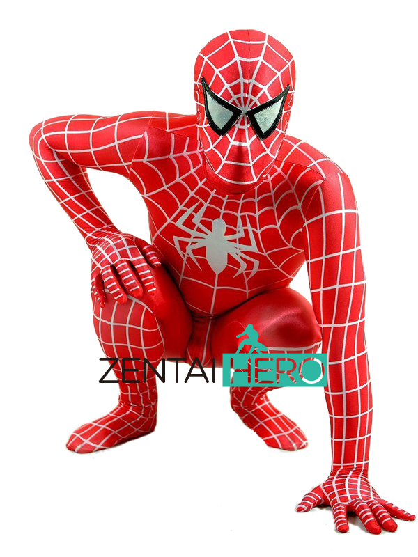 Red Spiderman Hero Spandex Unisex Zentai Costume