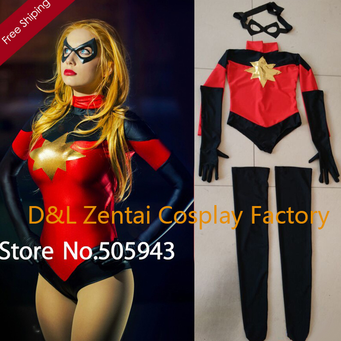 Moonstone Ms Marvel Dark Avenger Zentai Catsuit