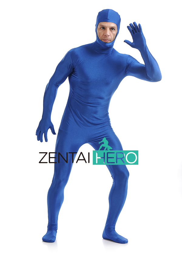 Royal Blue Lycra Spandex Zentai Suit