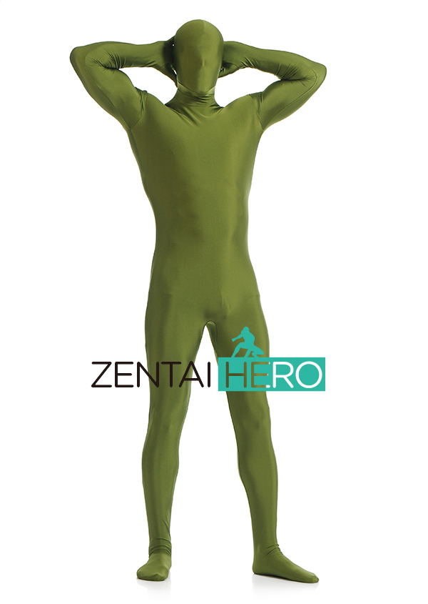 Army Green Full Body Lycra Spandex Costume