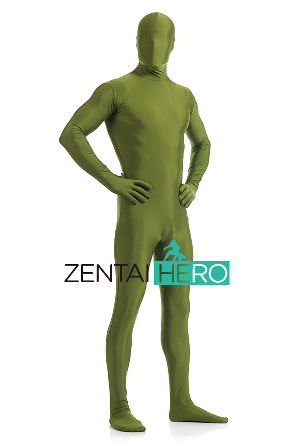 Army Green Full Body Lycra Spandex Costume