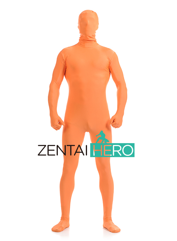 Orange Unisex Full Body Zentai Suit