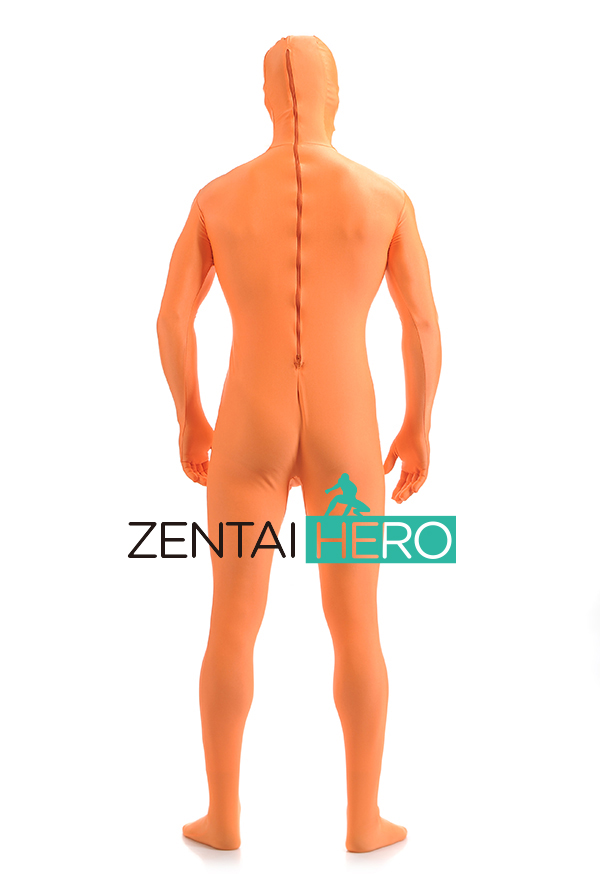 Orange Unisex Full Body Zentai Suit