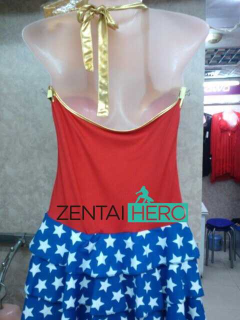 Shot Halloween Wonder Woman Superhero Masquerade Costume