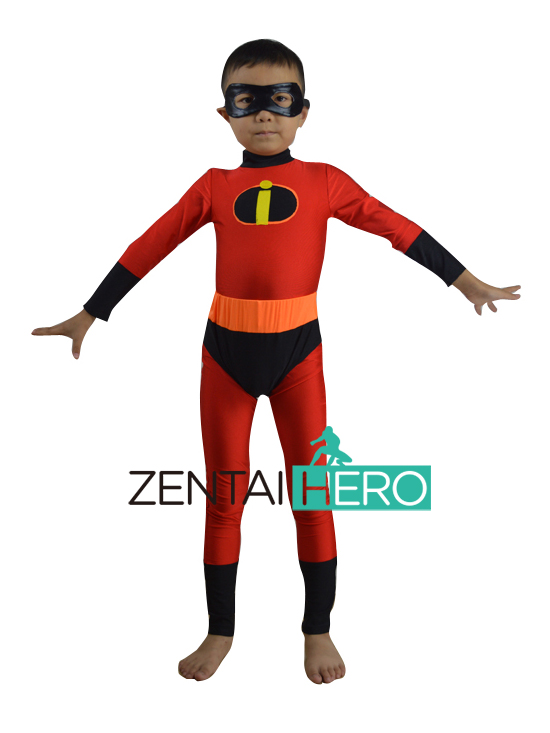 Children's Halloween Costume Red Lycra Mr. Incredible Costume