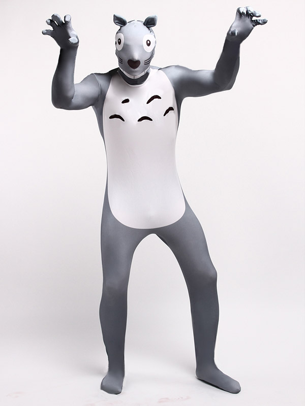 Funny Cartoon Totoro Cosplay Lycra Spandex Halloween Costume